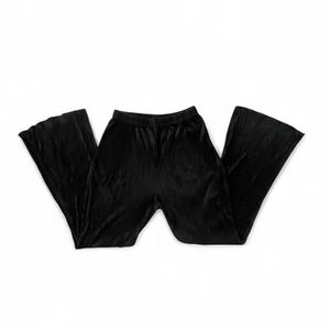 Y2K Black Pleated Flare Pants